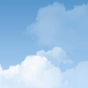 柔軟的白雲漂浮在清澈的藍天上 — 雲朵 壁紙