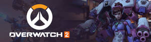 Overwatch 2 標誌，角色身穿戰鬥裝備