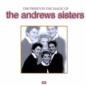 EMI 的《The Magic of the Andrews Sisters》專輯封面，展示微笑的團體照。 — 茱莉·安德絲 GIF 壁紙