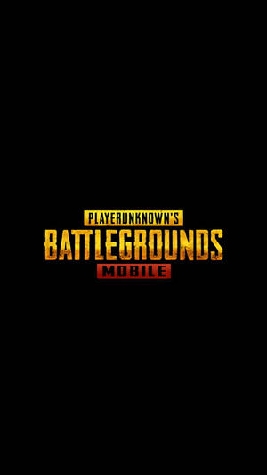 黑色背景上金色和紅色的PUBG Mobile遊戲標誌