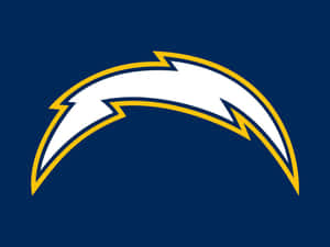 聖地牙哥電光隊NFL標誌，白色閃電和金色邊框在藍色背景上。