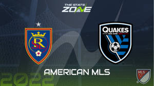 2022 賽季 MLS 足球隊標誌顯示在黑暗的體育場背景上。 — 足球 壁紙