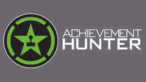 Achievement Hunter 標誌，特色是帶有控制器圖標的綠色星星和粗體白色文字。