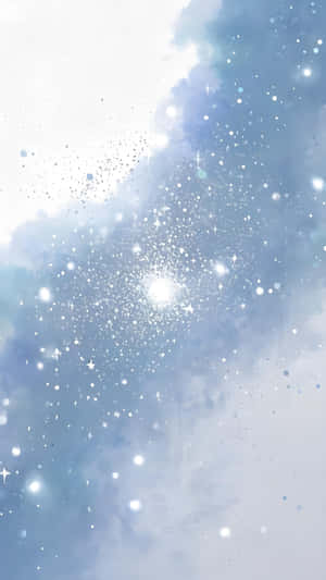 柔和藍色調的星空雲景