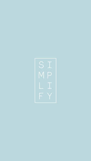 淺藍色背景上白色矩形內的Simplify文字