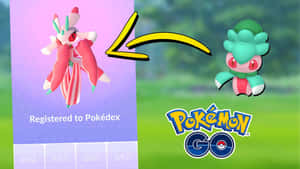 Pokémon GO 進化畫面顯示一隻粉紅色的 Pokémon 變成一隻綠色的 Pokémon。 — 卡通 壁紙