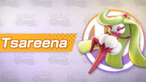 來自 Pokémon Unite 遊戲的 Tsareena 寶可夢角色插圖。