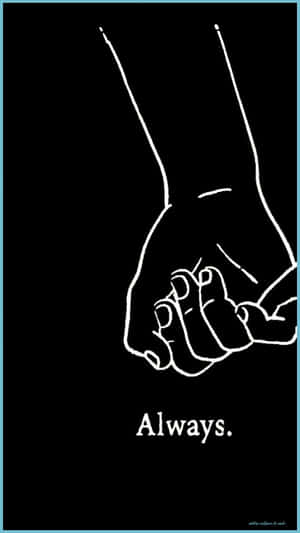 兩隻手緊握在一起，帶有「Always.」字樣