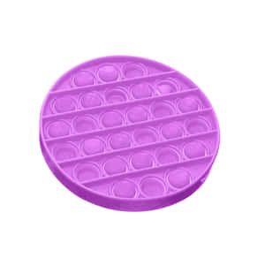 帶有泡泡紋理的紫色彈力減壓玩具，用於緩解壓力。 — 紫色 壁紙