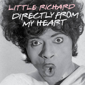 Little Richard 在復古黑白照片中伸出舌頭，帶有文字疊加。 — 復古gif 壁紙