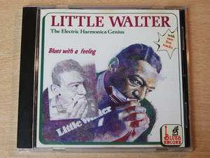 Little Walter 藍調專輯的CD封面，插圖描繪他吹奏口琴。