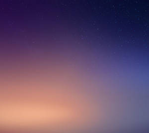 從蜜桃色漸變到靛藍色的星空天空 — Xiaomi 壁紙