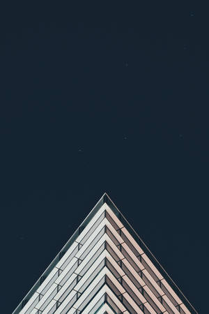 現代建築屋頂襯托星空 — 建築 壁紙