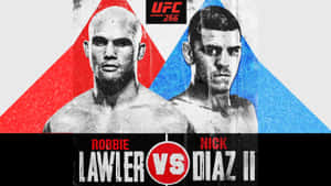 UFC 266海報，展示Robbie Lawler和Nick Diaz II對決。