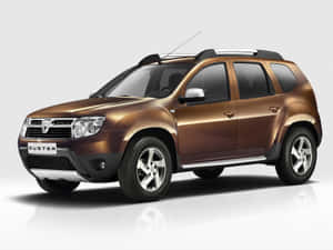 攝影棚中的青銅色Duster SUV，帶有倒影 — 酷車 壁紙