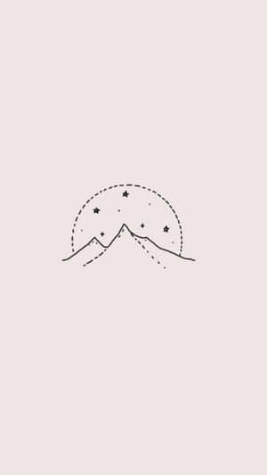 簡約美感的山景與星空
