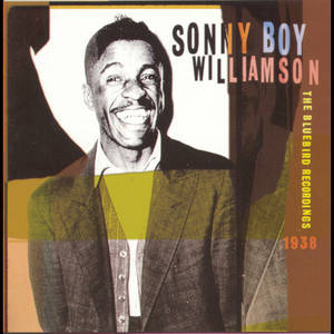 Sonny Boy Williamson 喺1938年嘅彩色復古專輯封面上微笑。