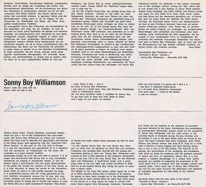 關於藍調音樂家 Sonny Boy Williamson 的報紙文章，附有手寫簽名。