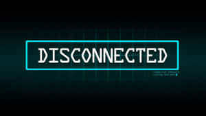 數碼屏幕顯示「DISCONNECTED」及藍色光芒中的終端訊息。 — 程式碼 壁紙