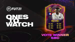 Matuidi的FIFA 21球員卡，附有統計數據和法國國旗，深色背景。 — 火影忍者海報 壁紙