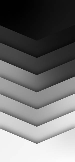 黑白V形圖案，帶有漸變層。 — 灰色 GIF 壁紙