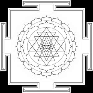 幾何曼陀羅藝術背景