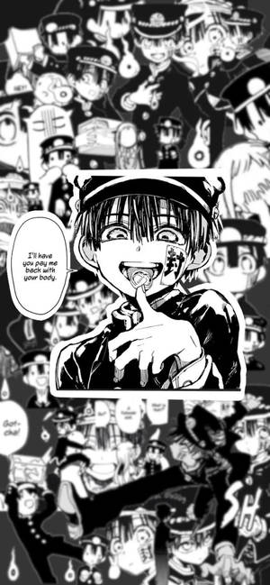 漫畫角色穿著警察制服，對話框寫著「我會讓你用身體償還我。」