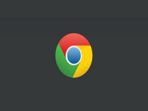 深灰色背景上的 Google Chrome 瀏覽器標誌