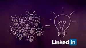 用粉筆繪製的燈泡說明為LinkedIn產生想法