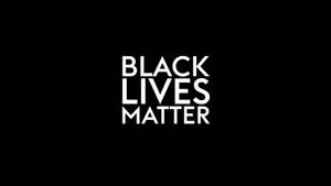 黑色背景上帶有粗體白色文字，寫著 Black Lives Matter。 — 黑色動態圖 壁紙