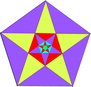 彩色五邊形圖案