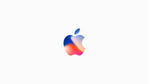 白色背景上帶有漸變顏色的Apple標誌