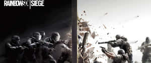 戰術團隊在《Rainbow Six Siege》的爆炸性槍戰中突破牆壁。 — 虹彩六號：圍攻行動 壁紙