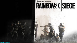 在《Rainbow Six Siege》中，戰術團隊身穿戰鬥裝備突入煙霧瀰漫的房間。