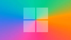彩色漸變背景上的Microsoft標誌