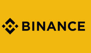 黃色背景上的Binance加密貨幣交易所標誌