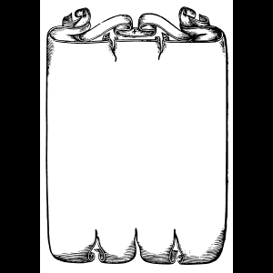 復古卷軸框架圖案 — 上古卷軸 壁紙