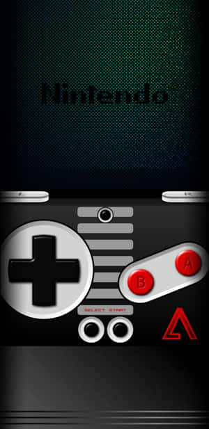 經典任天堂Game Boy控制器，帶有紅色按鈕和銀色裝飾。 — 復古 壁紙