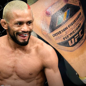 UFC拳手Deiveson Figueiredo手臂上有冠軍紋身。