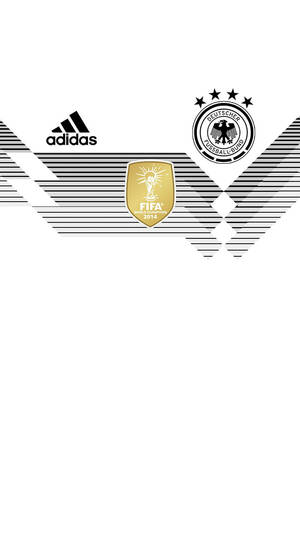 德國國家足球隊2014年世界盃牆紙，附有Adidas及DFB標誌。 — 凌志標誌 GIF 壁紙