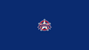海軍藍背景上的 Rangers 運動隊標誌