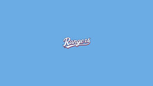 藍色背景上的 Rangers 運動隊標誌