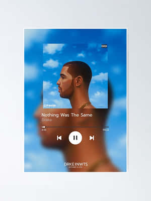 音樂播放器顯示Drake的專輯《Nothing Was The Same》，背景為天空和模糊剪影。
