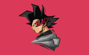 動漫角色，黑髮，眼睛上有「BLACK」文字，粉紅背景。 — 動畫手機GIF 壁紙