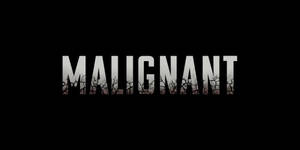 黑色背景上帶有裂紋泥土紋理的單詞 malignant。