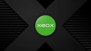 Xbox標誌在黑色紋理X背景上