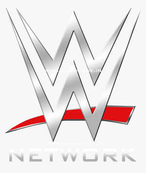 WWE Network標誌，銀色W字母配紅色底線。