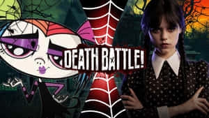 來自 Death Battle 的兩個角色在恐怖的動畫戰鬥場景中對峙。