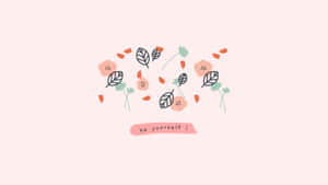 可愛粉紅背景 — 開心 GIF 壁紙