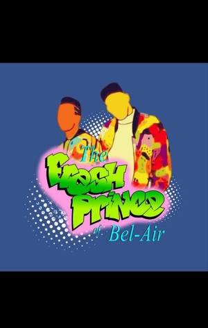 The Fresh Prince of Bel-Air 標誌，帶有兩個穿著彩色夾克的卡通人物。